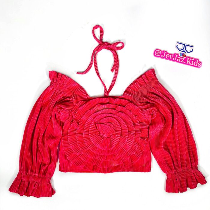 ROSE PLEATED TOP(Pink)