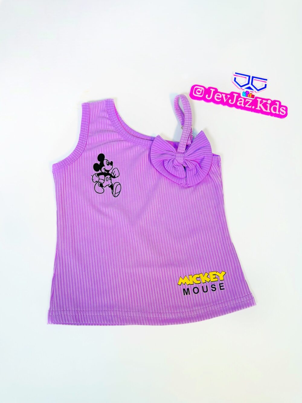 MICKY MOUSE MONO SLEEVE WITH SIDE BOW (Lilac)