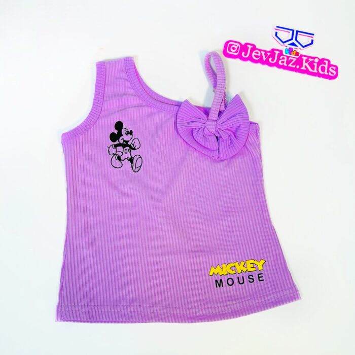 MICKY MOUSE MONO SLEEVE WITH SIDE BOW (Lilac)
