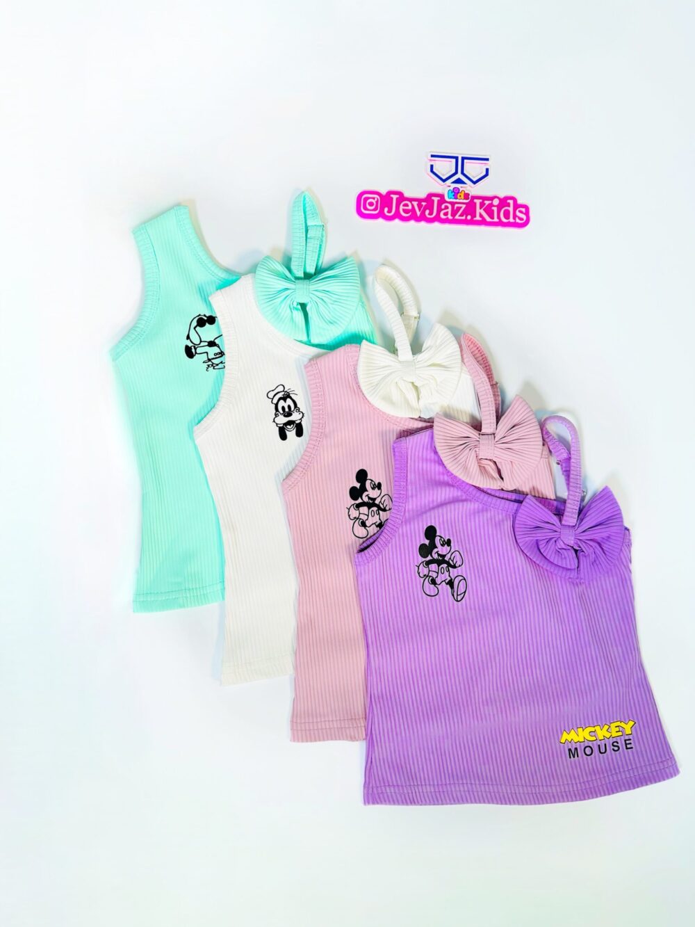 MICKY MOUSE MONO SLEEVE WITH SIDE BOW (White) - Image 2