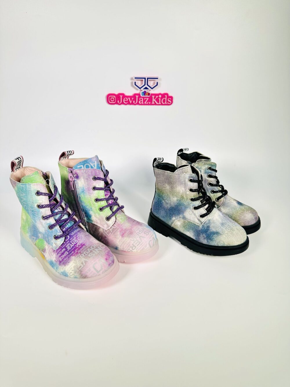MULTICOLORED GLITTER ZIPPER BOOT - Image 2