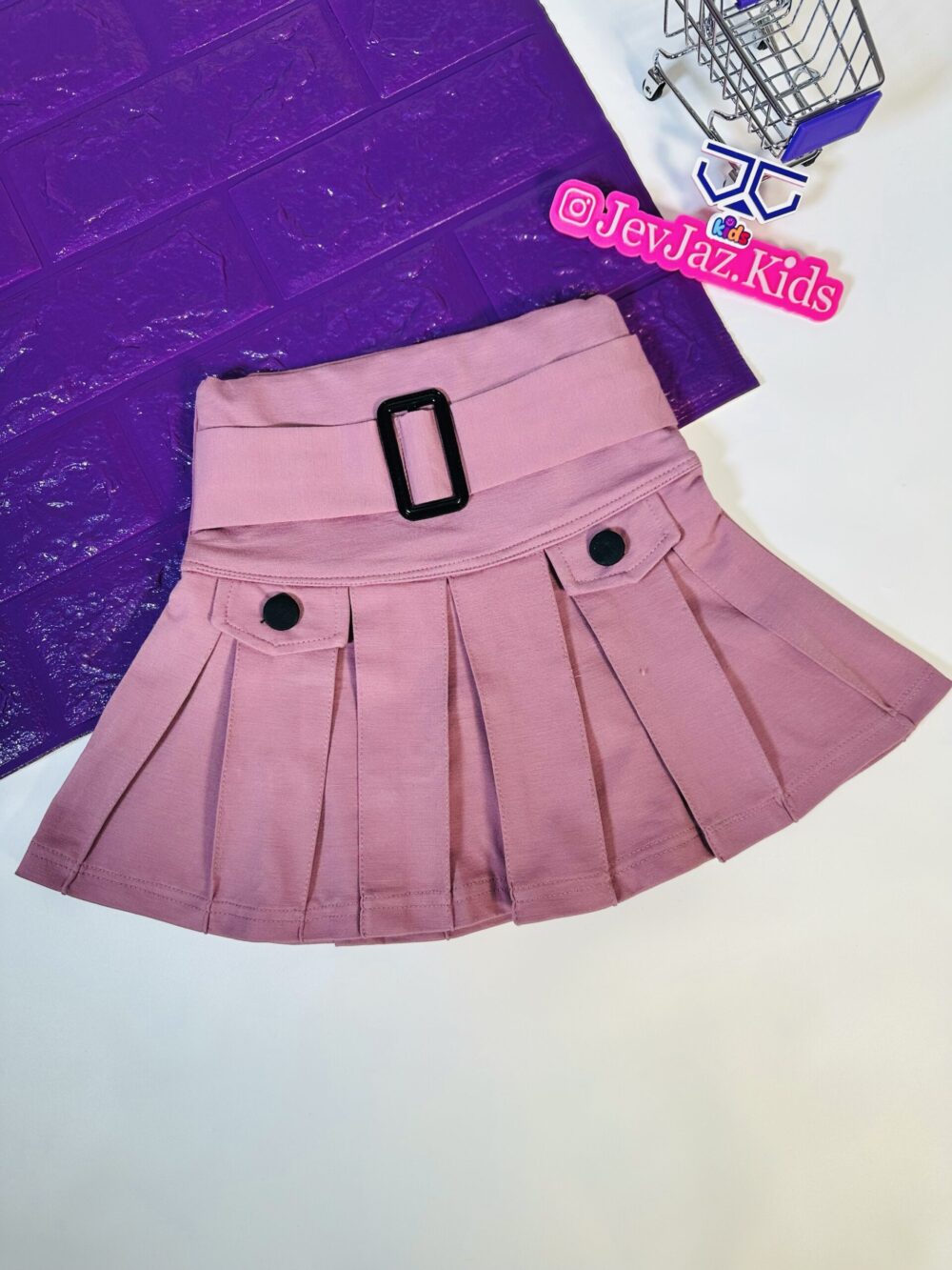PLEATED SKIRT (Pink)