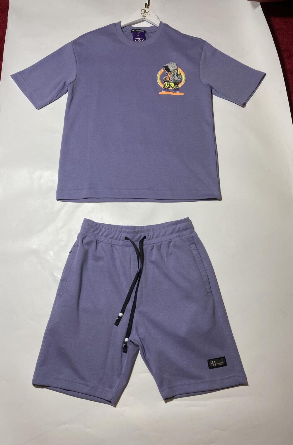 2PCS YouGotMeThinking T-SHIRT AND SHORT - Image 2