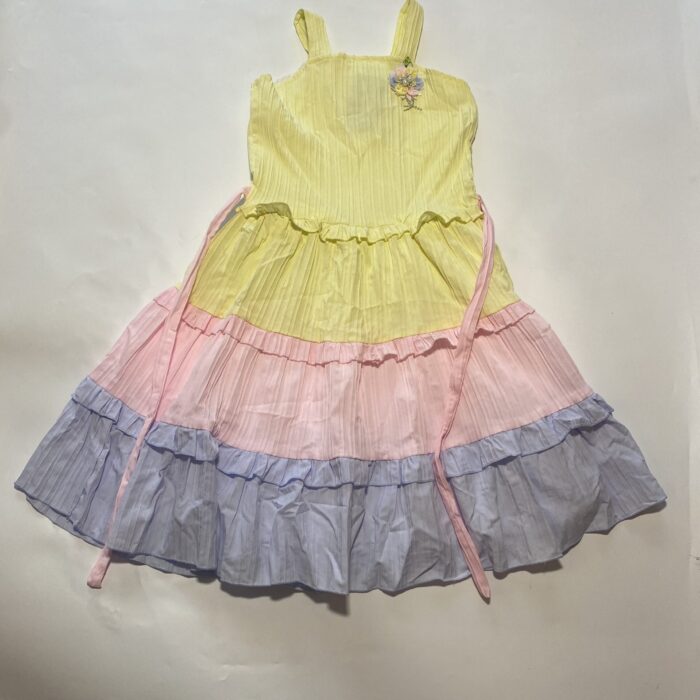 3 TONE DRESS Y/P/B. MATHUDI