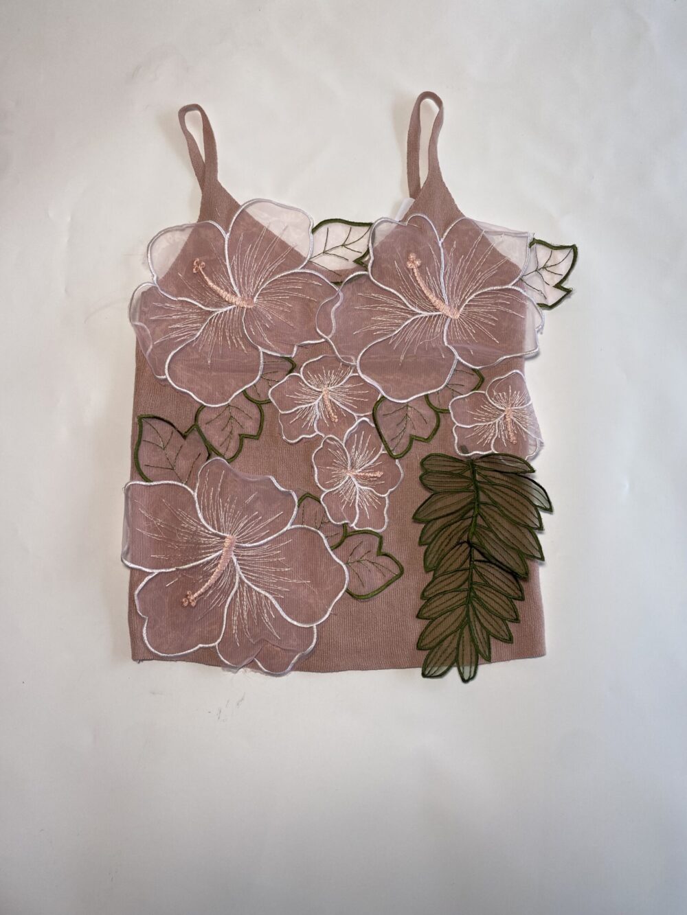 3D FLORAL TOP - SLEEVELESS