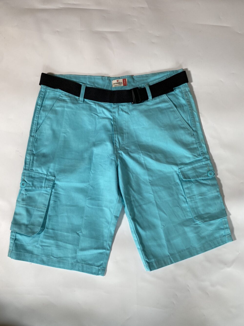 3 QUARTER CARGO PANTS (SKY BLUE)