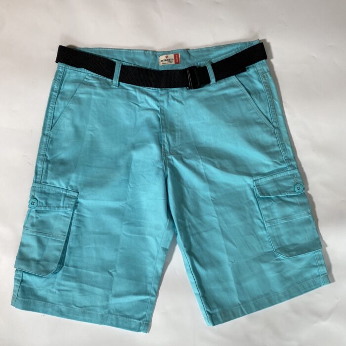3 QUARTER CARGO PANTS (SKY BLUE)
