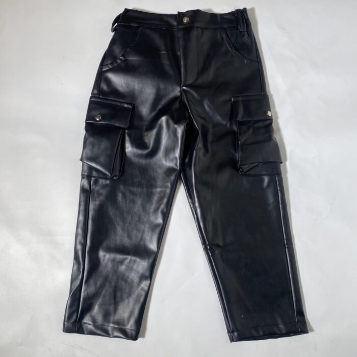 LEATHER CARGO PANT