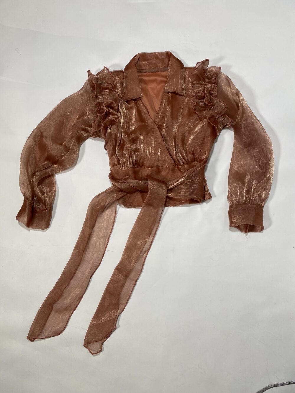 SHINNY ORGANZA TOP - Image 3