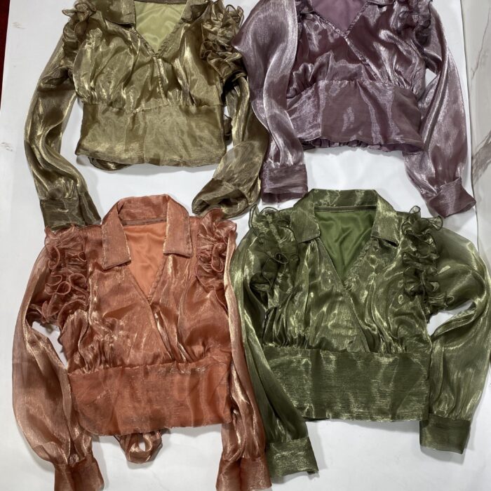 SHINNY ORGANZA TOP