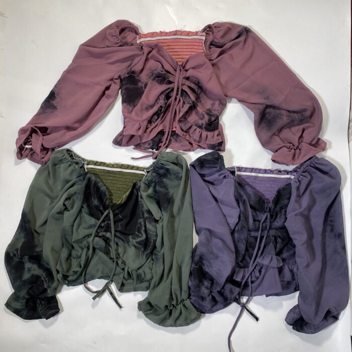 CHIFFON ADDIRE CROP TOP