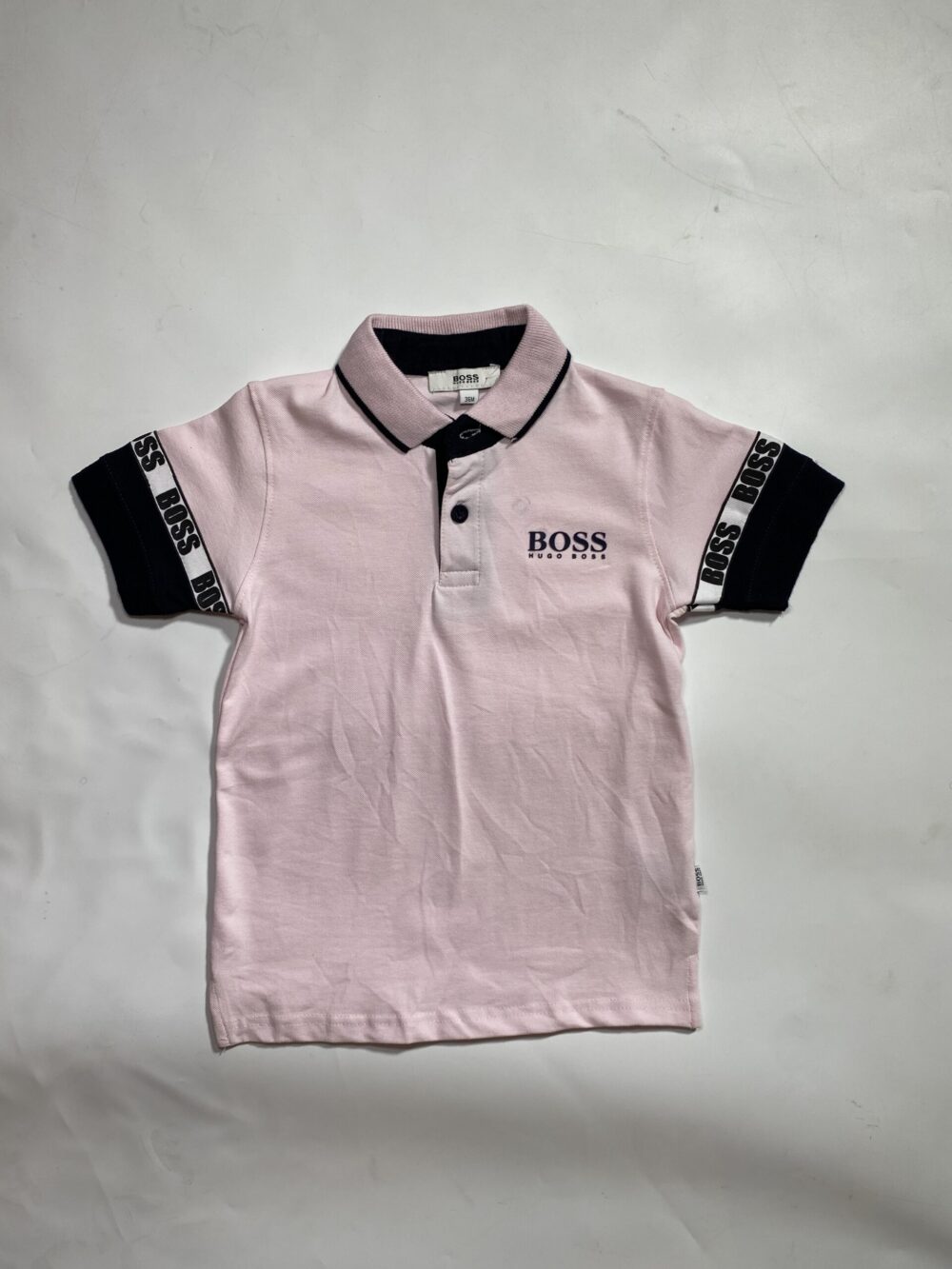 HUGO BOSS PINK POLO WITH COLLAR