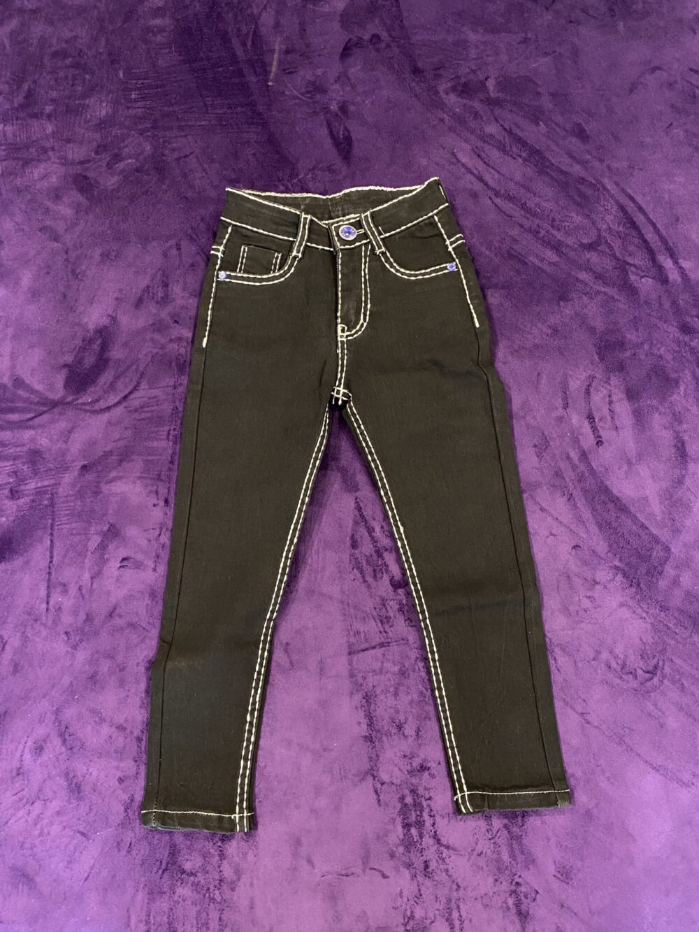 ZARA DENIM BLACK PANTS