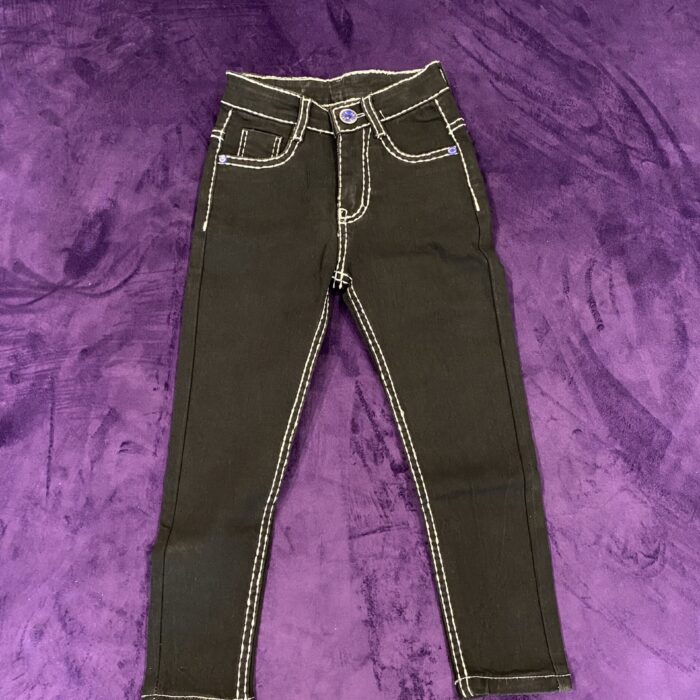 ZARA DENIM BLACK PANTS