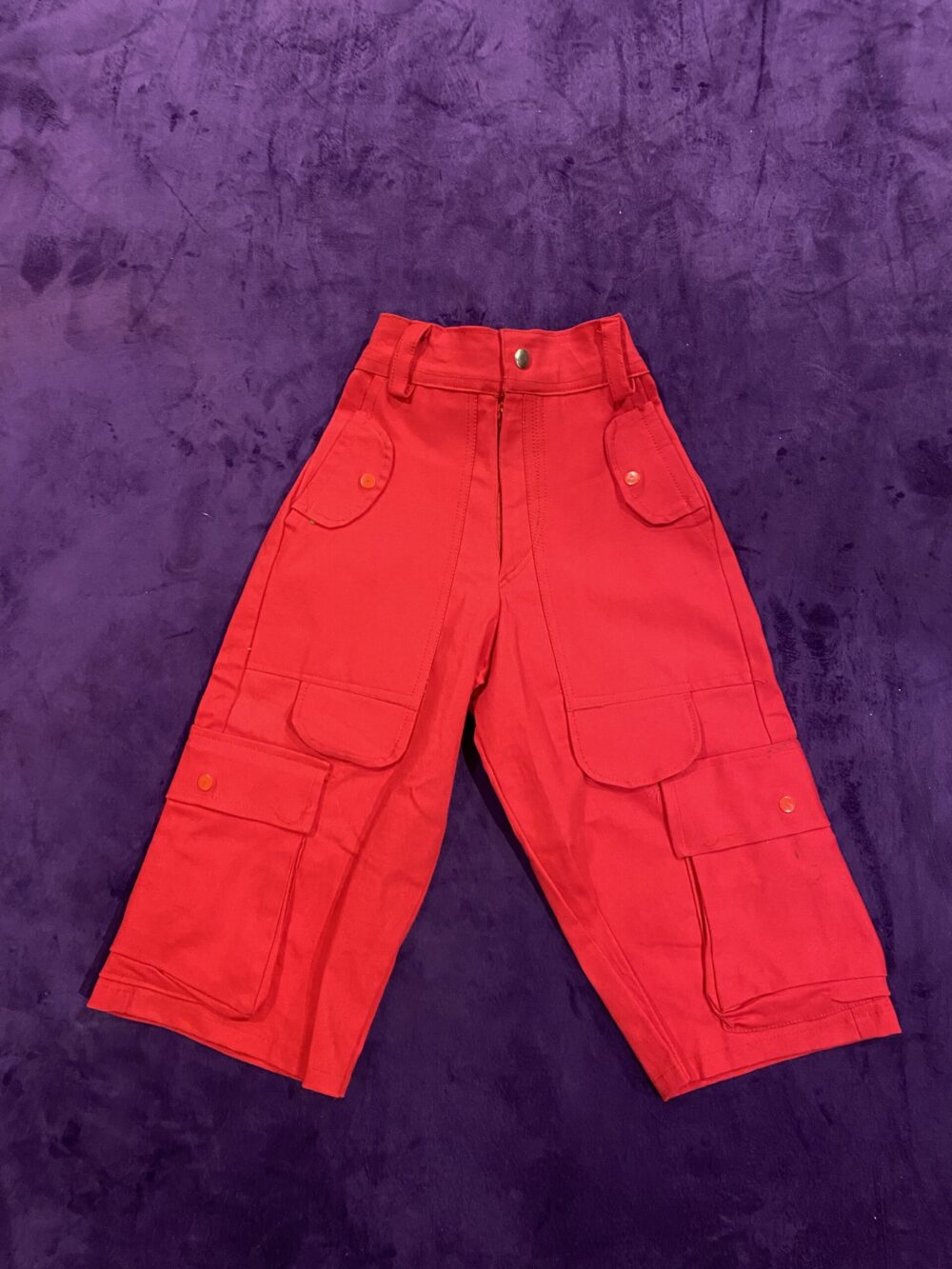 RED CARGO PANTS