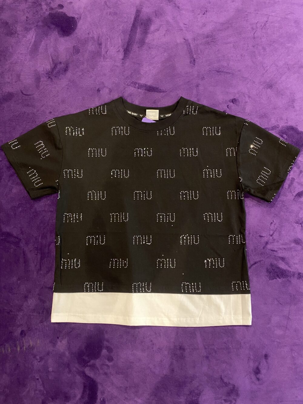 MIU MIU STONE SHIRTS BLACK