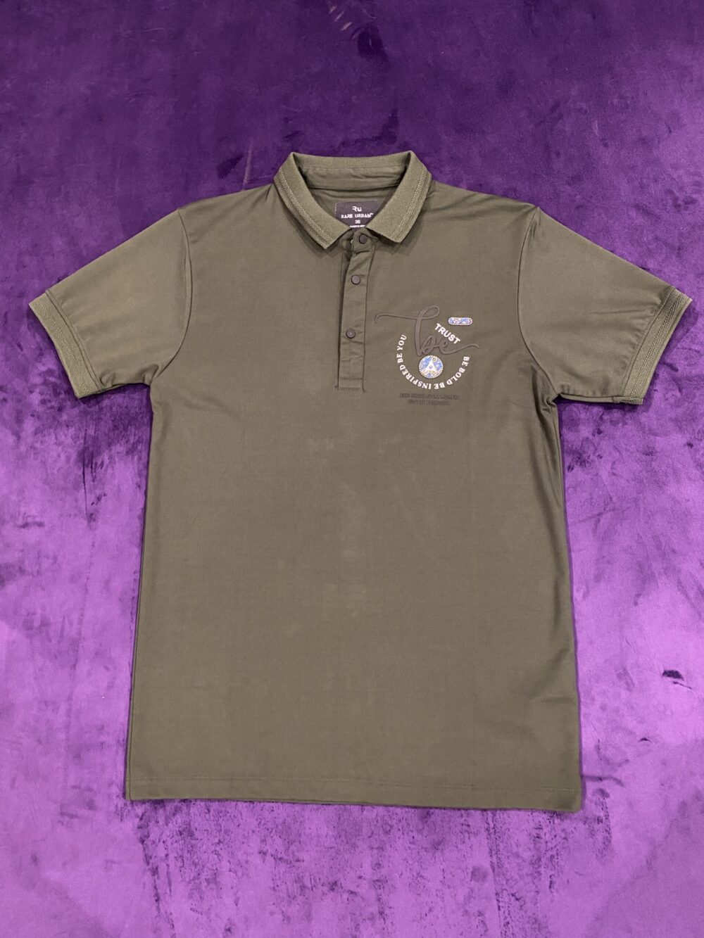 RARE URBAN ARMY GREEN POLO