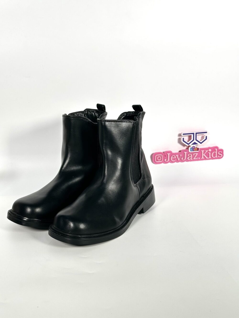 BLACK BOOT (STARS) SIDE ZIP - Image 3