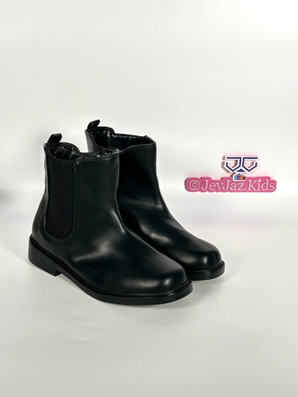 BLACK BOOT (STARS) SIDE ZIP - Image 2