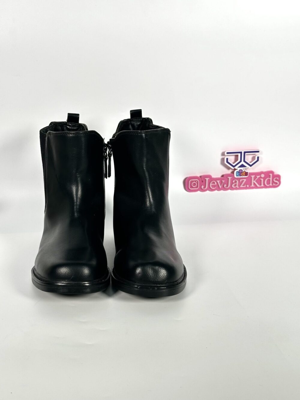 BLACK BOOT (STARS) SIDE ZIP